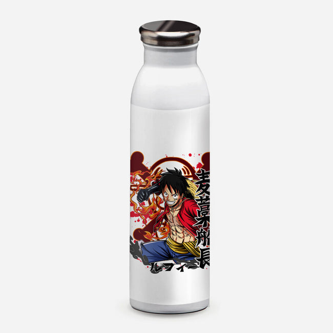Monkey D Luffy-none water bottle drinkware-Duardoart by TeeFury
