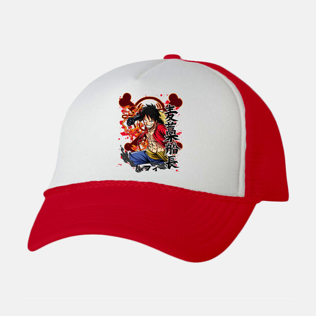 Monkey D Luffy-unisex trucker hat-Duardoart
