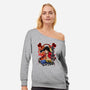 Monkey D Luffy-womens off shoulder sweatshirt-Duardoart