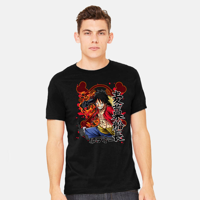 Monkey D Luffy-mens heavyweight tee-Duardoart