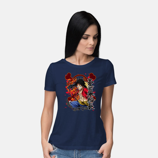 Monkey D Luffy-womens basic tee-Duardoart