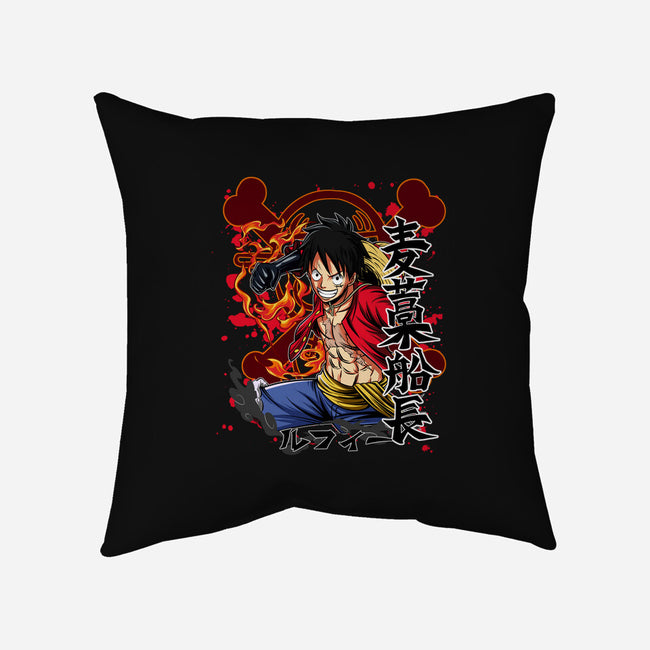 Monkey D Luffy-none removable cover w insert throw pillow-Duardoart