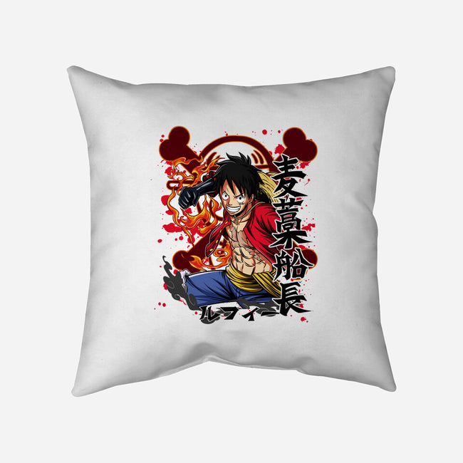 Monkey D Luffy-none removable cover w insert throw pillow-Duardoart