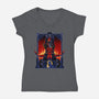 Enter The Darkness-womens v-neck tee-daobiwan