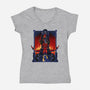 Enter The Darkness-womens v-neck tee-daobiwan
