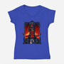 Enter The Darkness-womens v-neck tee-daobiwan