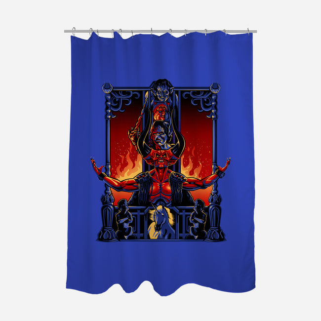 Enter The Darkness-none polyester shower curtain-daobiwan