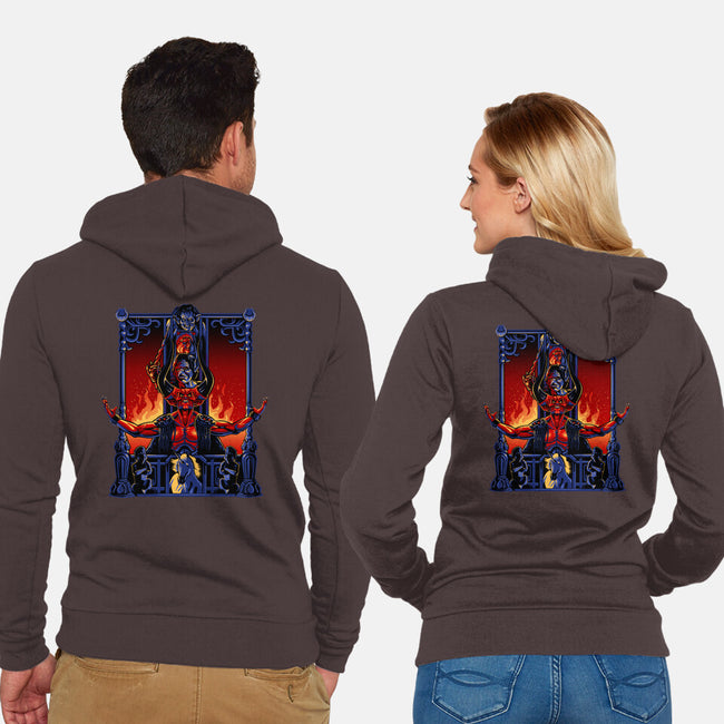 Enter The Darkness-unisex zip-up sweatshirt-daobiwan