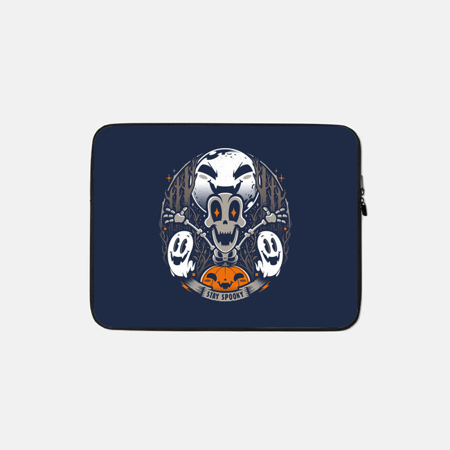 Spooky Vibes-none zippered laptop sleeve-StudioM6