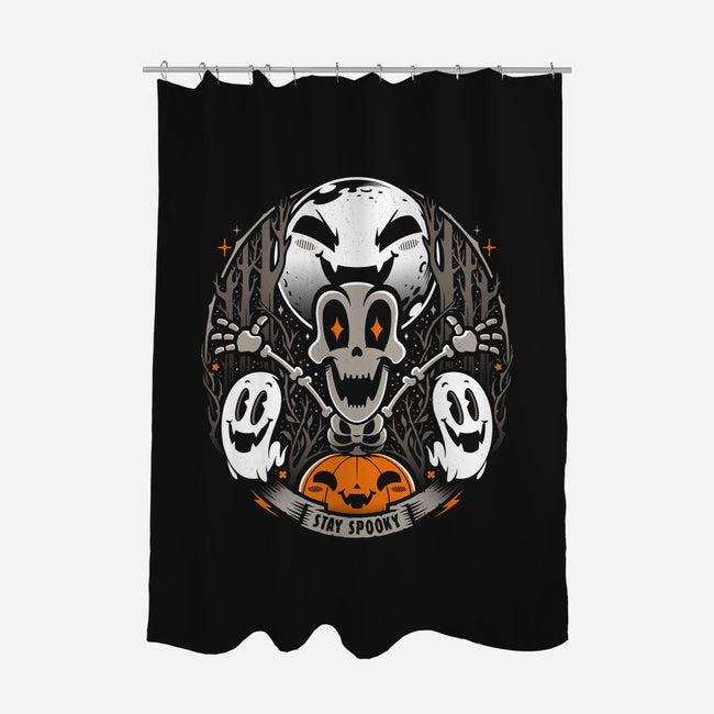 Spooky Vibes-none polyester shower curtain-StudioM6