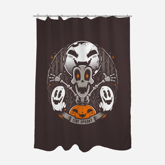 Spooky Vibes-none polyester shower curtain-StudioM6