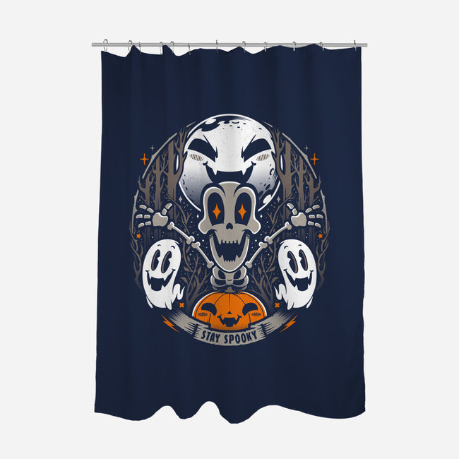 Spooky Vibes-none polyester shower curtain-StudioM6
