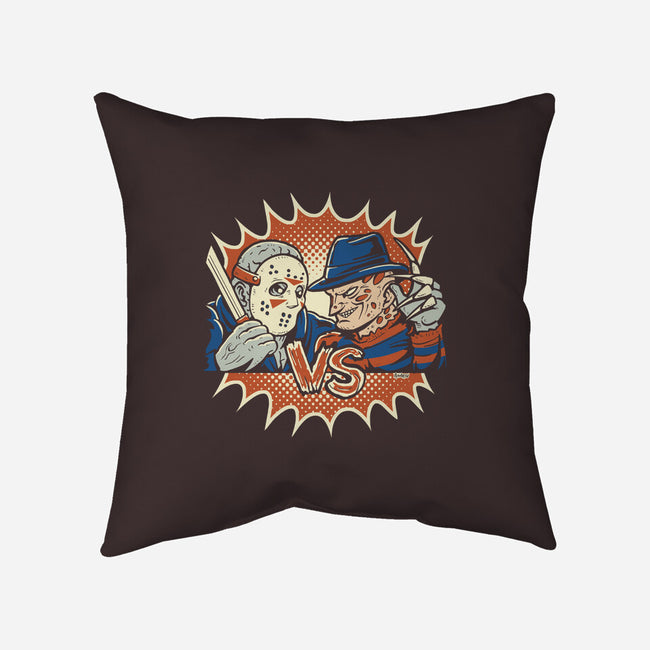 Horror Fight-none removable cover throw pillow-Andriu
