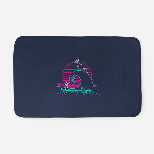 Nightmare Neon-none memory foam bath mat-rocketman_art