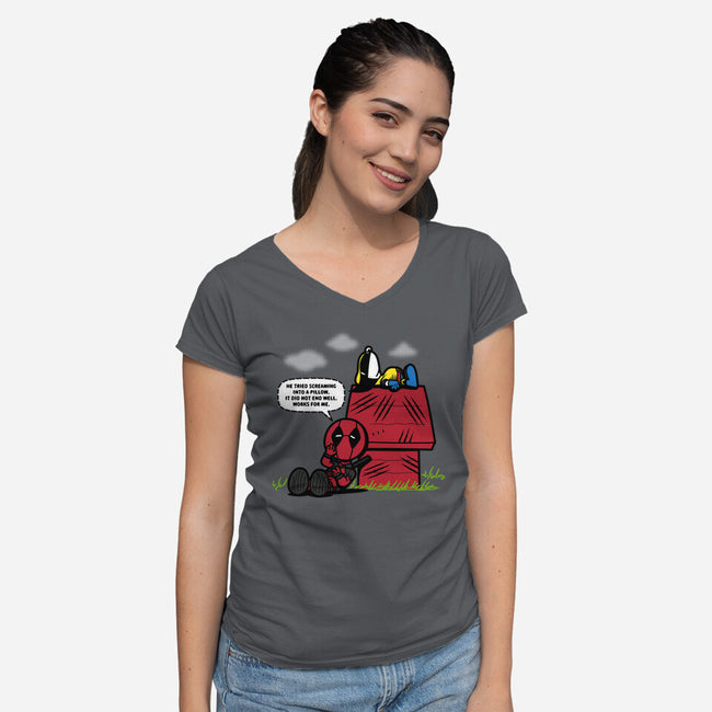Mutant Nuts-womens v-neck tee-Boggs Nicolas