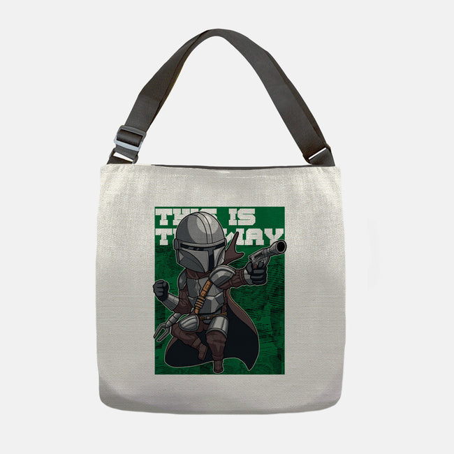 The Green Hunter-none adjustable tote bag-Astrobot Invention