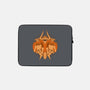 Orange Ghoul-none zippered laptop sleeve-Astrobot Invention