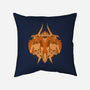 Orange Ghoul-none removable cover throw pillow-Astrobot Invention
