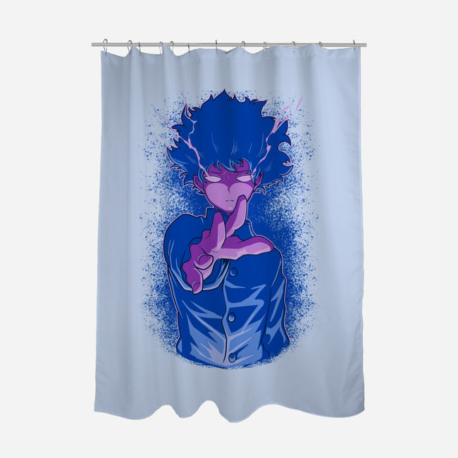 Psychic Boy-none polyester shower curtain-Astrobot Invention