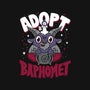 Adopt A Baphomet-womens off shoulder sweatshirt-Nemons