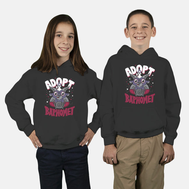 Adopt A Baphomet-youth pullover sweatshirt-Nemons