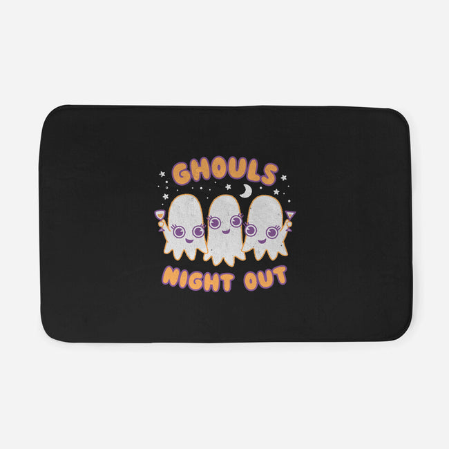 Ghouls Night Out-none memory foam bath mat-Weird & Punderful