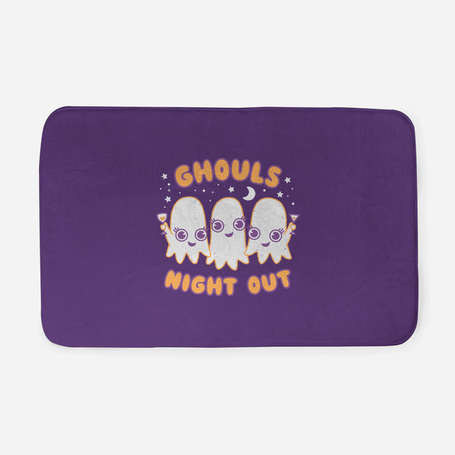 Ghouls Night Out-none memory foam bath mat-Weird & Punderful