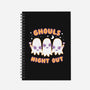 Ghouls Night Out-none dot grid notebook-Weird & Punderful