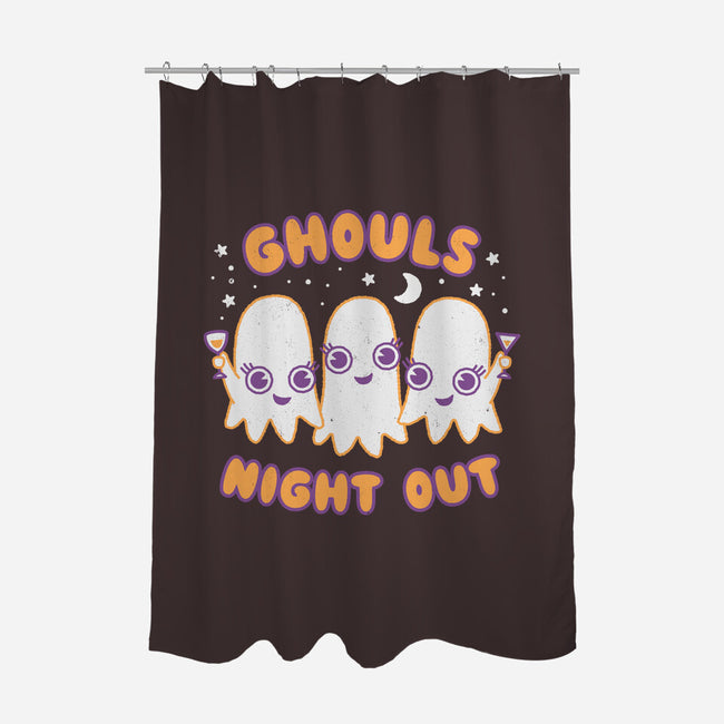 Ghouls Night Out-none polyester shower curtain-Weird & Punderful