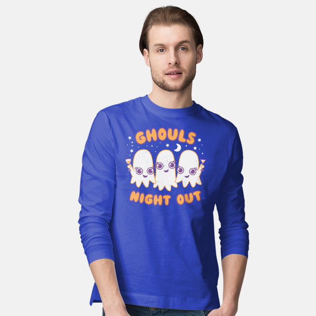 Ghouls Night Out-mens long sleeved tee-Weird & Punderful