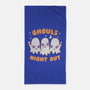 Ghouls Night Out-none beach towel-Weird & Punderful