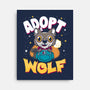 Adopt A Wolf-none stretched canvas-Nemons