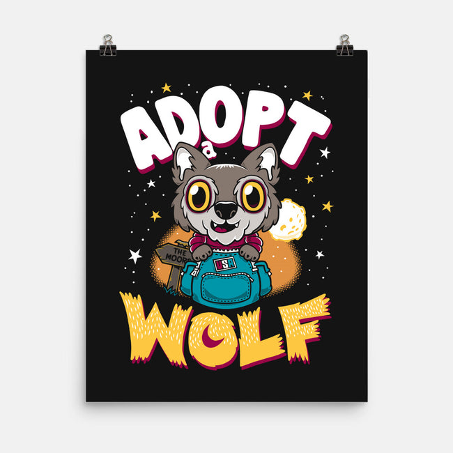 Adopt A Wolf-none matte poster-Nemons