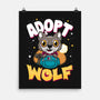 Adopt A Wolf-none matte poster-Nemons
