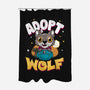 Adopt A Wolf-none polyester shower curtain-Nemons