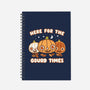 Here For The Gourd Times-none dot grid notebook-Weird & Punderful