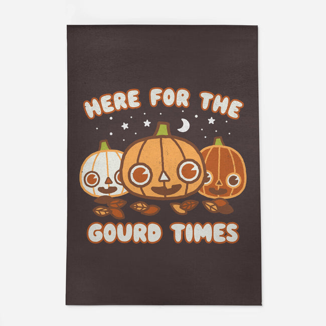 Here For The Gourd Times-none indoor rug-Weird & Punderful