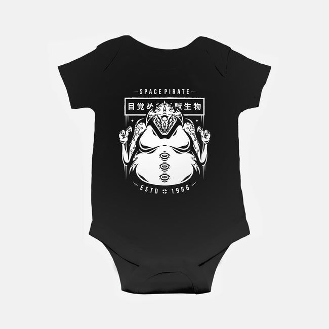 Space Pirate-baby basic onesie-Alundrart