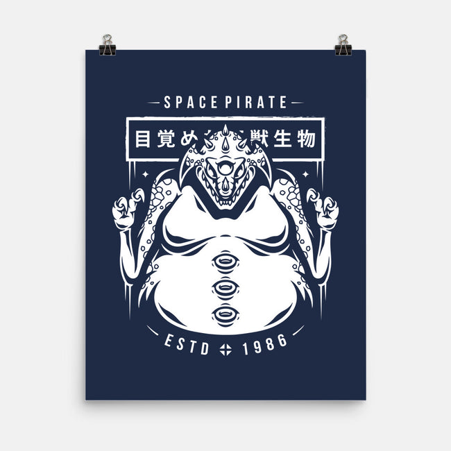 Space Pirate-none matte poster-Alundrart