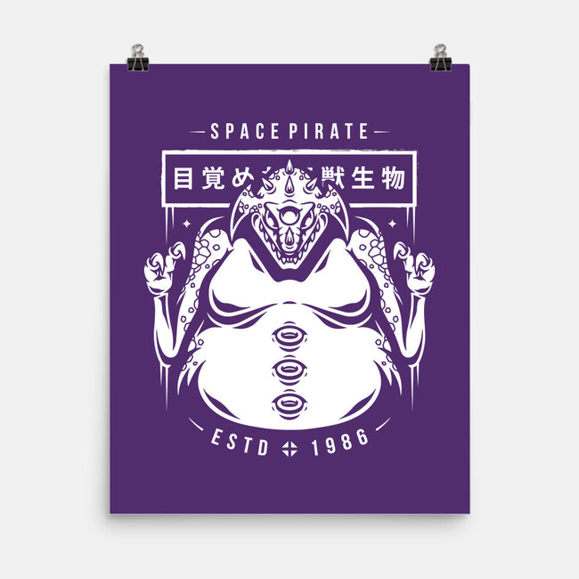 Space Pirate-none matte poster-Alundrart