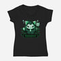 Cute Nekomancer-womens v-neck tee-xMorfina
