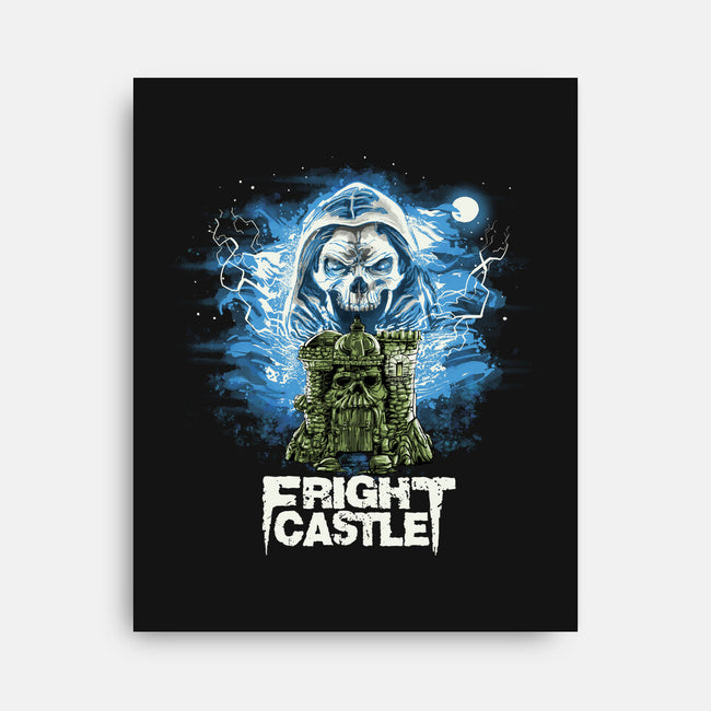 Fright Castle-none stretched canvas-zascanauta