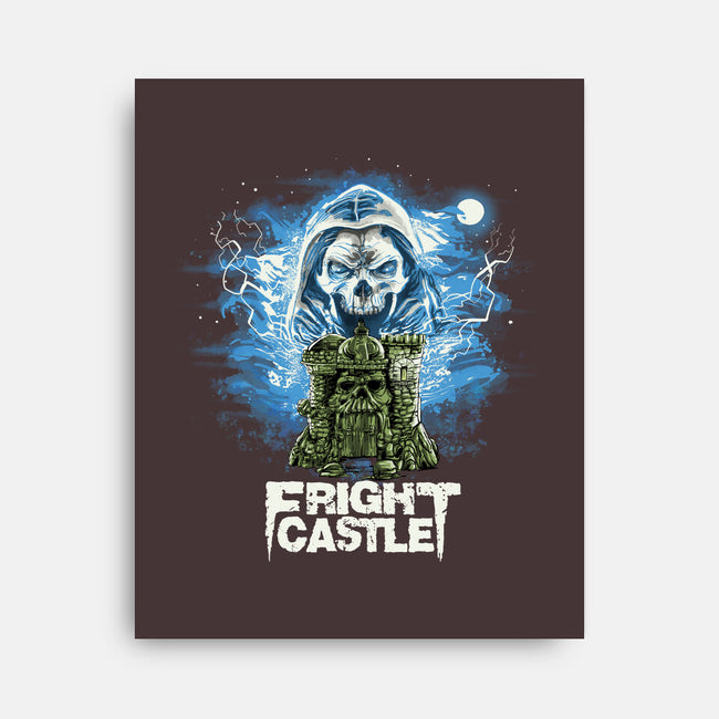 Fright Castle-none stretched canvas-zascanauta