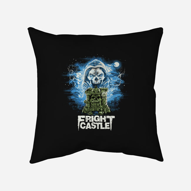 Fright Castle-none removable cover w insert throw pillow-zascanauta