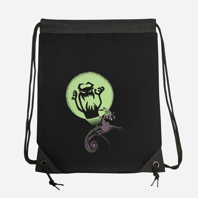 The Nightmare Of The Dog-none drawstring bag-Claudia
