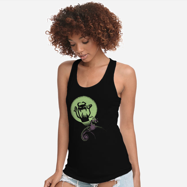 The Nightmare Of The Dog-womens racerback tank-Claudia