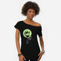 The Nightmare Of The Dog-womens off shoulder tee-Claudia