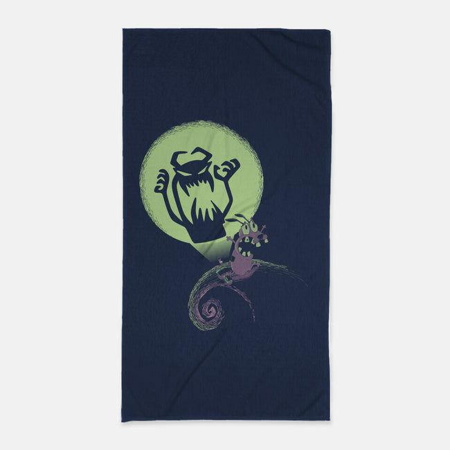 The Nightmare Of The Dog-none beach towel-Claudia