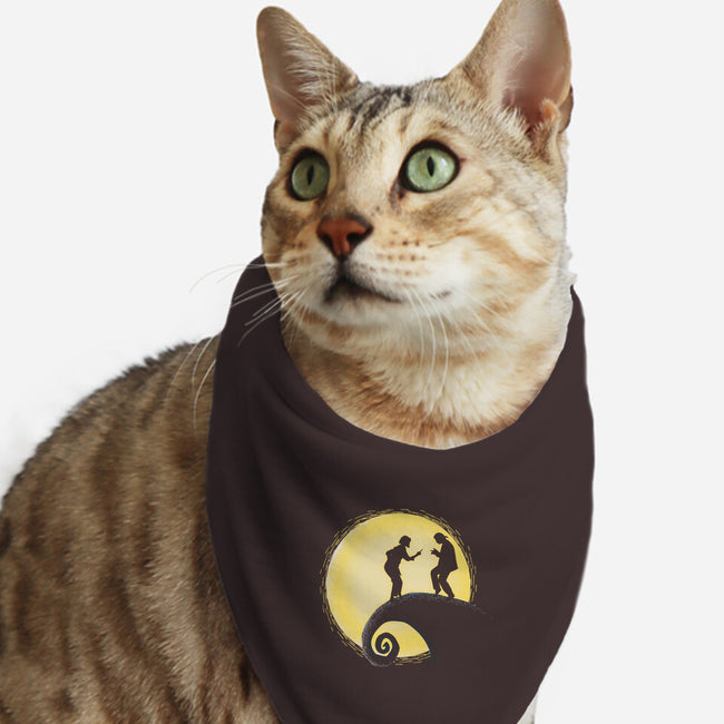 The Nightmare Before Dance-cat bandana pet collar-Claudia