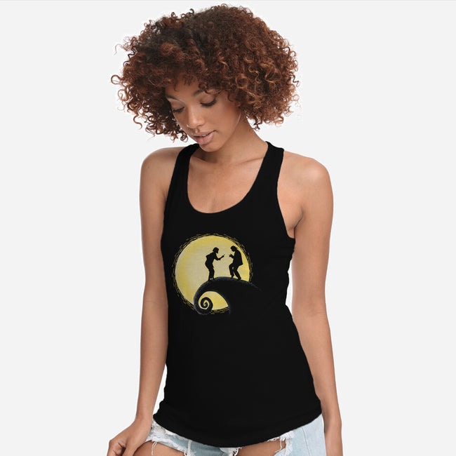 The Nightmare Before Dance-womens racerback tank-Claudia